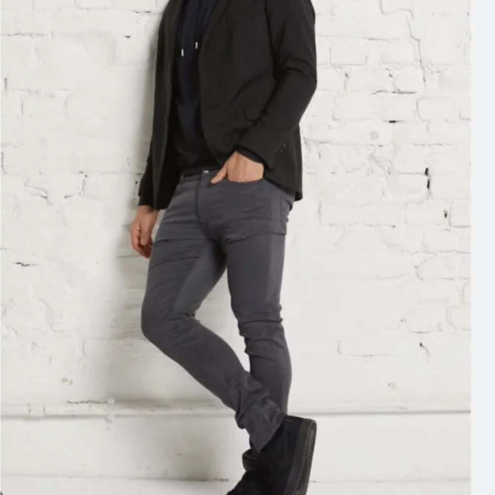 J Brand Slim Straight Jeans in Charcoal Gray